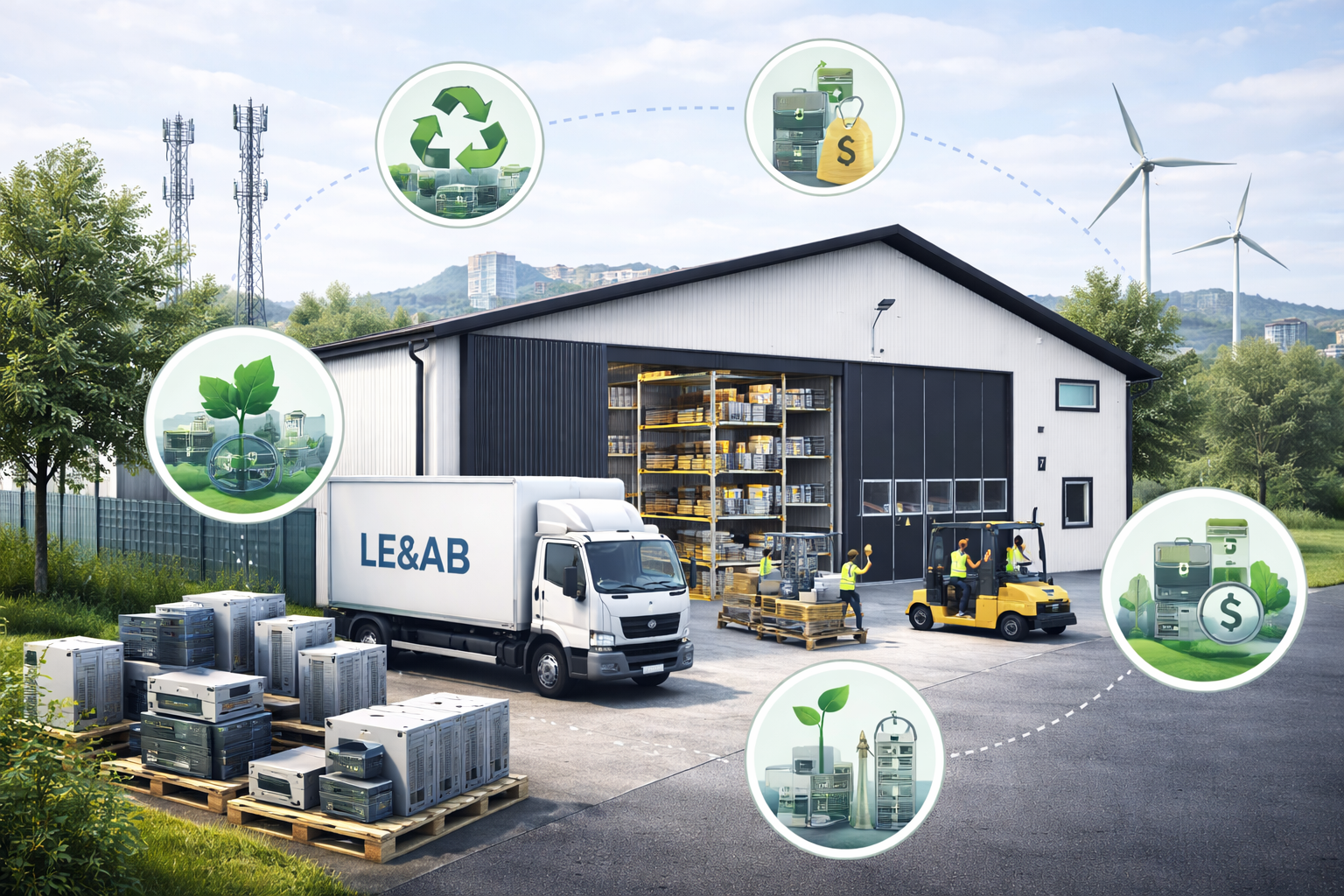LE&AB telecom equipment reuse